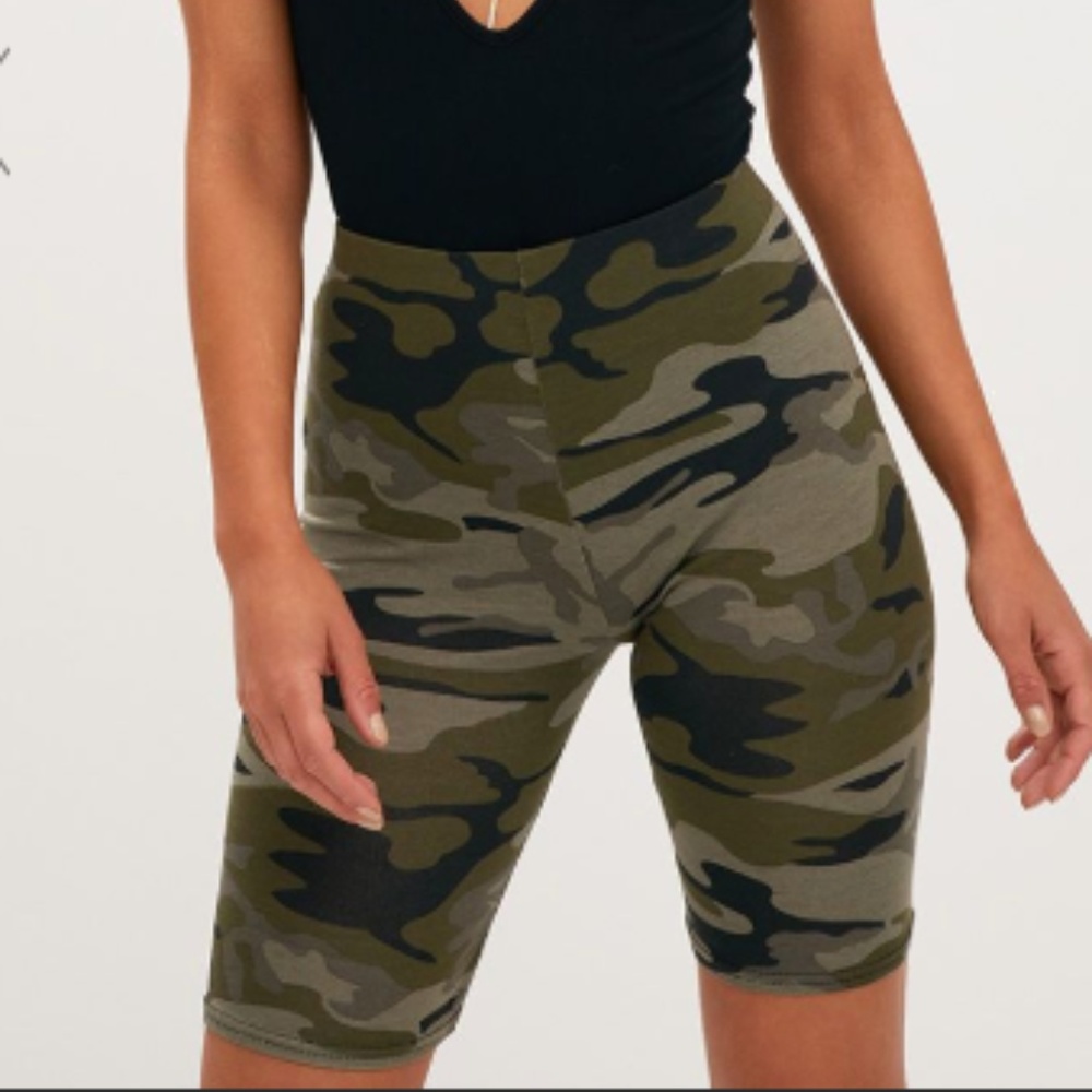 Camo Biker Shorts